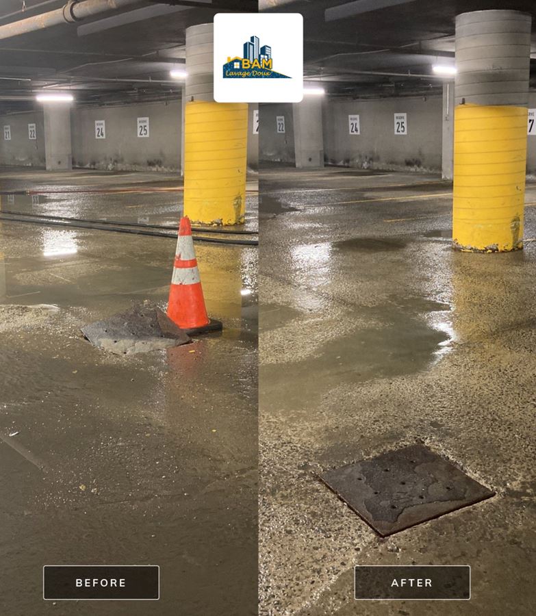 Interior parking garage cleaning montreal